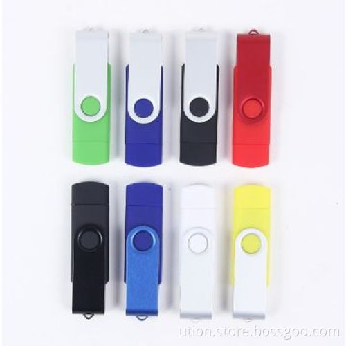 Swivel Mobile Phone USB Flash Drives, 128MB to 32GB are Available, Customized Logo is AcceptedNew